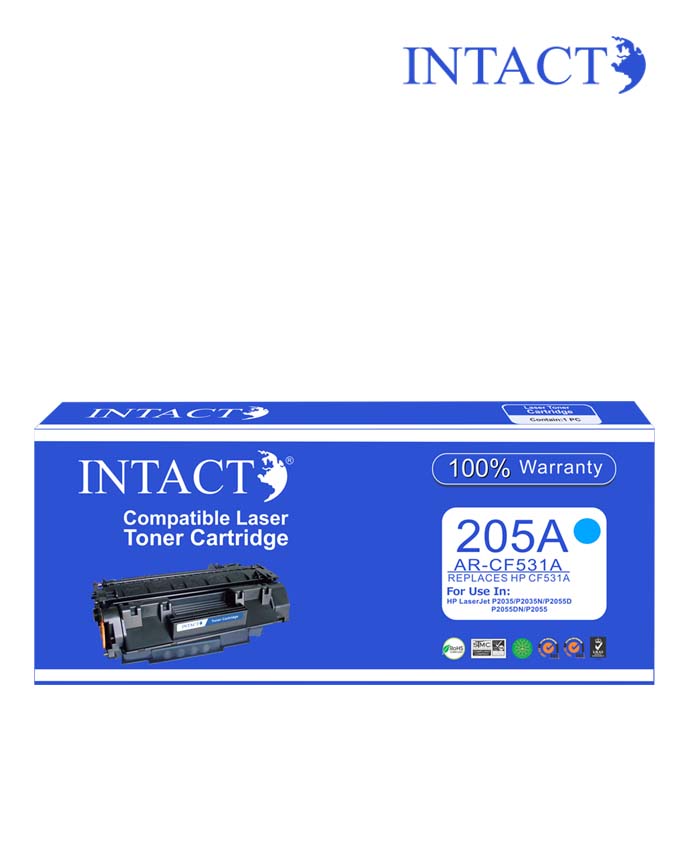 Intact Compatible with HP 205A (AR-CF531A) Cyan